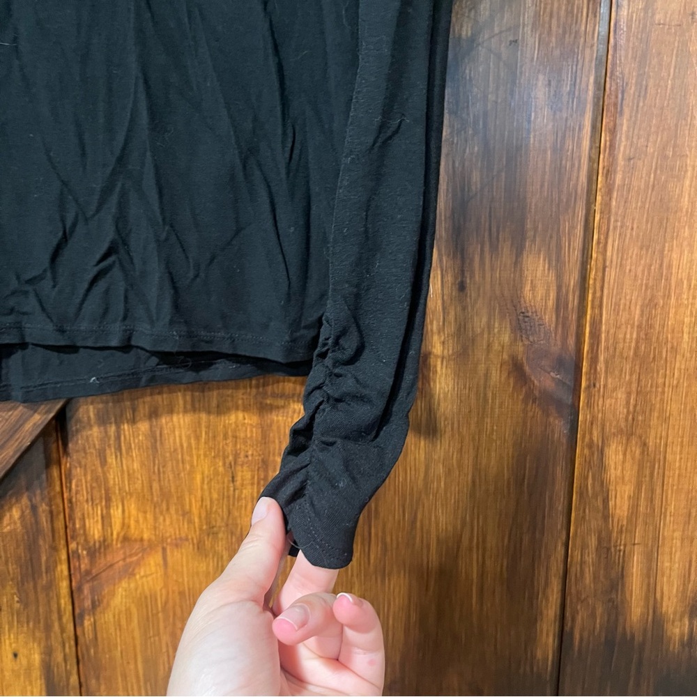 Casual Corner stretch black turtleneck - Picture 2 of 6